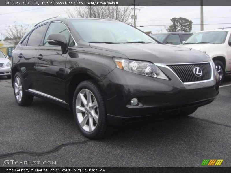 Truffle Brown Mica / Parchment/Brown Walnut 2010 Lexus RX 350