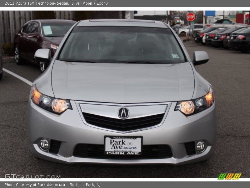 Silver Moon / Ebony 2012 Acura TSX Technology Sedan