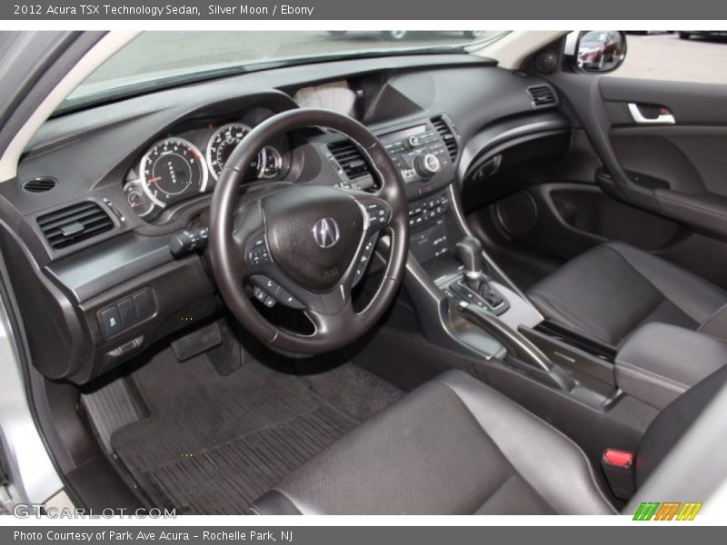 Silver Moon / Ebony 2012 Acura TSX Technology Sedan
