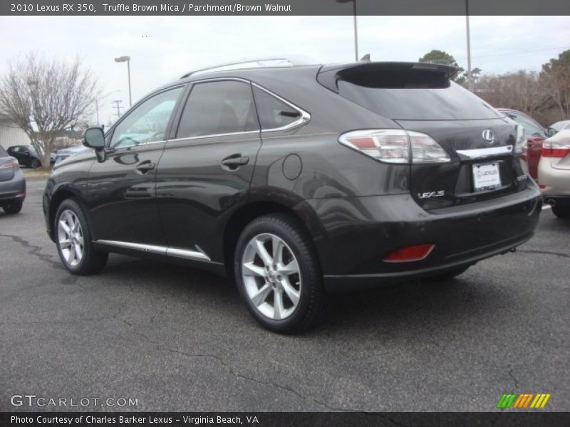 Truffle Brown Mica / Parchment/Brown Walnut 2010 Lexus RX 350