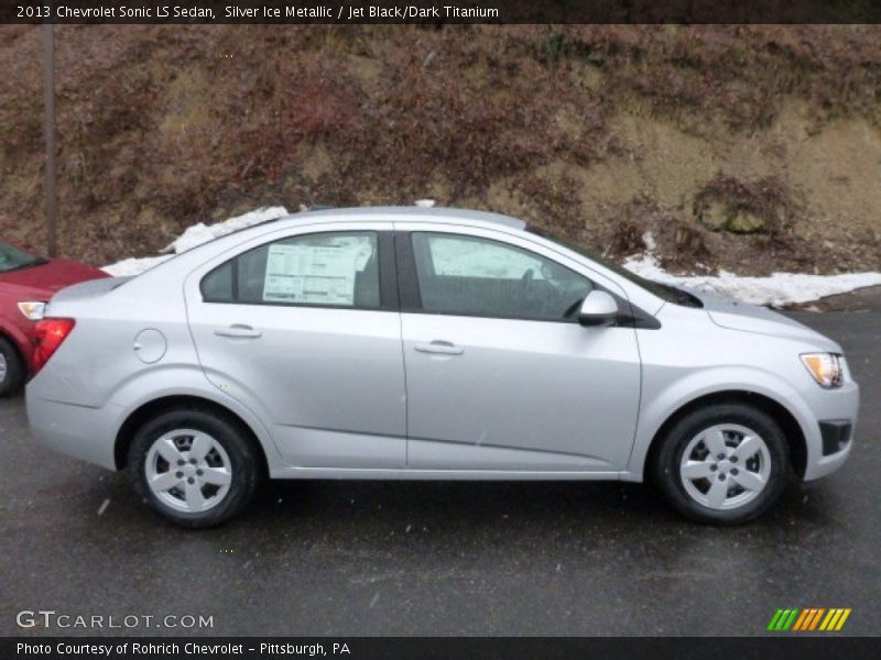 Silver Ice Metallic / Jet Black/Dark Titanium 2013 Chevrolet Sonic LS Sedan