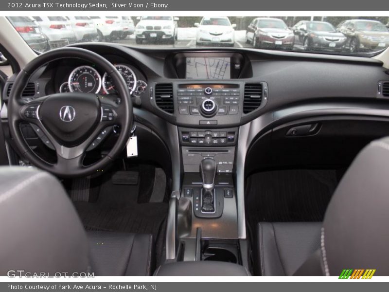 Silver Moon / Ebony 2012 Acura TSX Technology Sedan