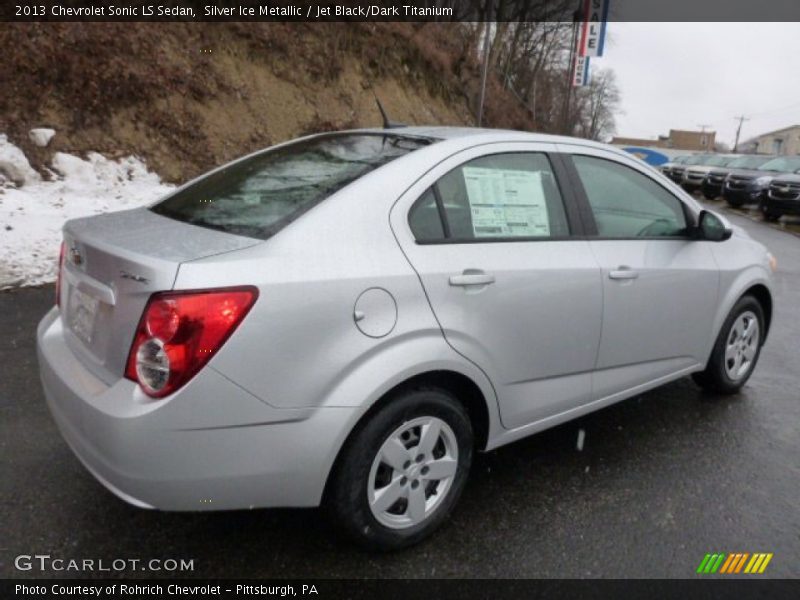 Silver Ice Metallic / Jet Black/Dark Titanium 2013 Chevrolet Sonic LS Sedan