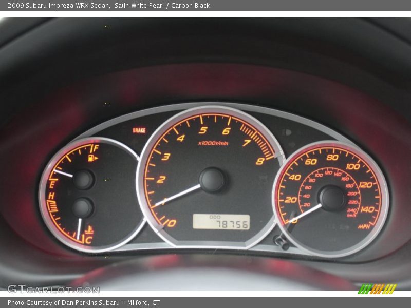  2009 Impreza WRX Sedan WRX Sedan Gauges