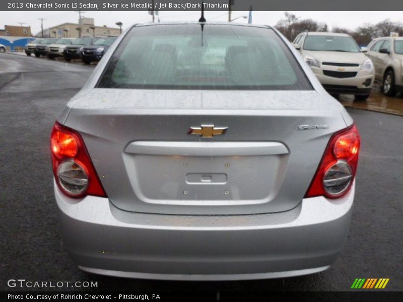 Silver Ice Metallic / Jet Black/Dark Titanium 2013 Chevrolet Sonic LS Sedan