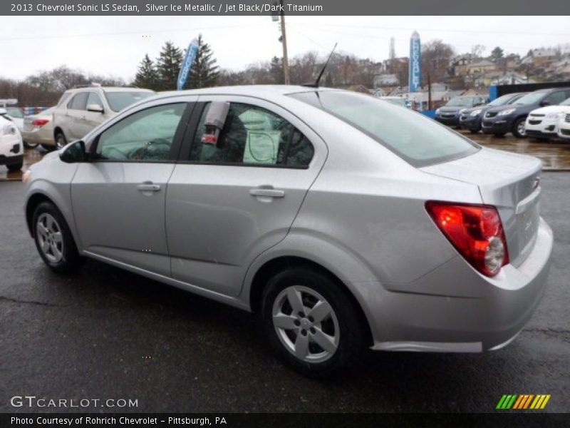 Silver Ice Metallic / Jet Black/Dark Titanium 2013 Chevrolet Sonic LS Sedan