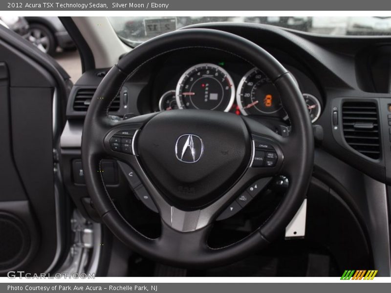 Silver Moon / Ebony 2012 Acura TSX Technology Sedan