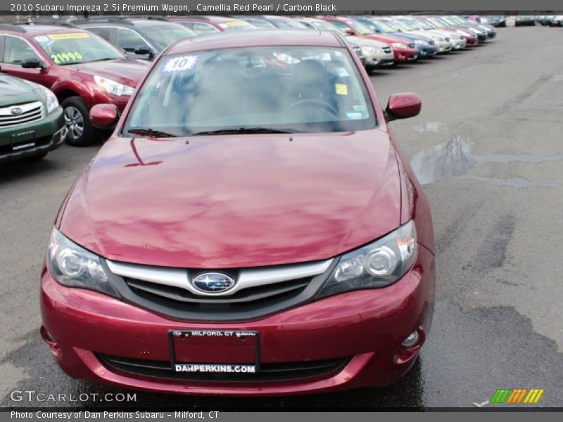 Camellia Red Pearl / Carbon Black 2010 Subaru Impreza 2.5i Premium Wagon