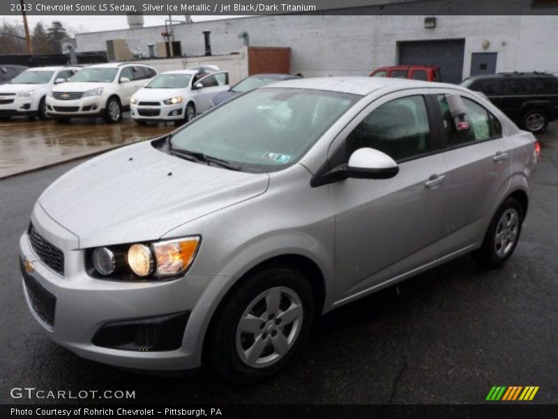 Silver Ice Metallic / Jet Black/Dark Titanium 2013 Chevrolet Sonic LS Sedan