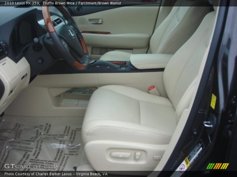 Front Seat of 2010 RX 350