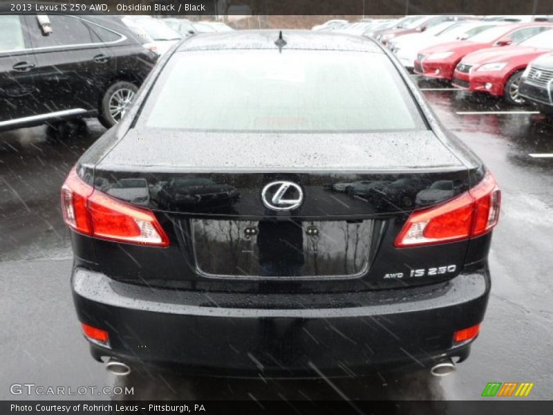 Obsidian Black / Black 2013 Lexus IS 250 AWD