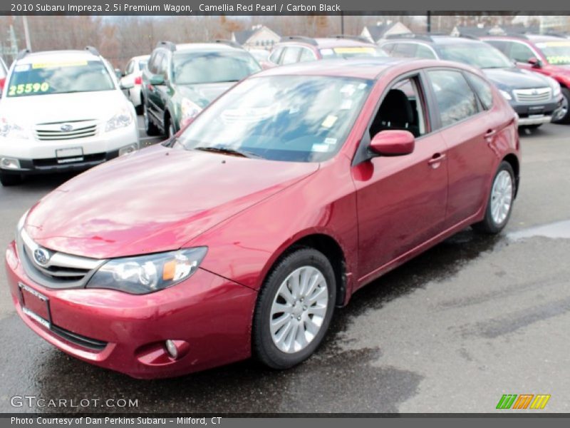 Camellia Red Pearl / Carbon Black 2010 Subaru Impreza 2.5i Premium Wagon