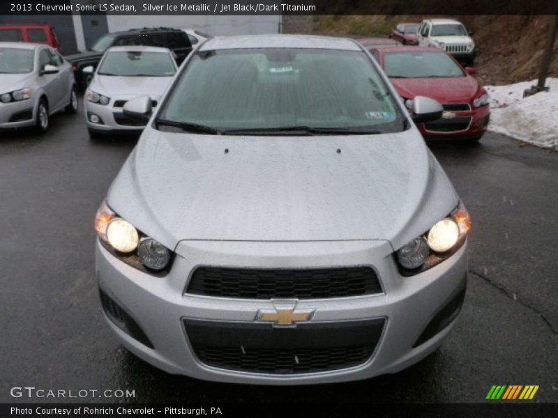 Silver Ice Metallic / Jet Black/Dark Titanium 2013 Chevrolet Sonic LS Sedan