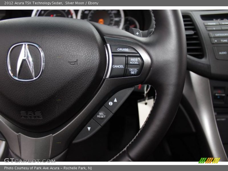 Silver Moon / Ebony 2012 Acura TSX Technology Sedan