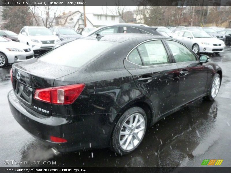Obsidian Black / Black 2013 Lexus IS 250 AWD
