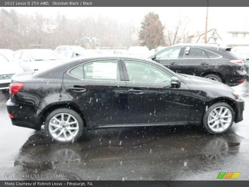 Obsidian Black / Black 2013 Lexus IS 250 AWD