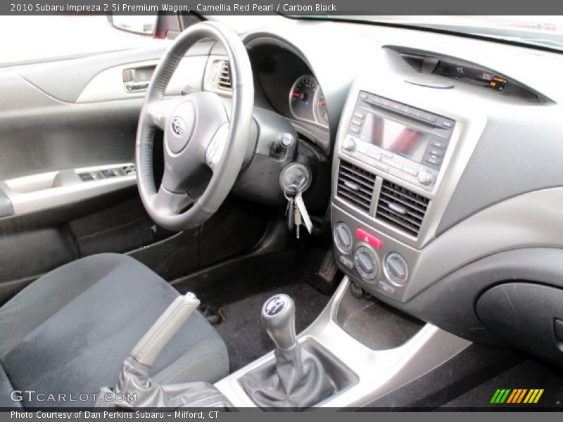 Camellia Red Pearl / Carbon Black 2010 Subaru Impreza 2.5i Premium Wagon