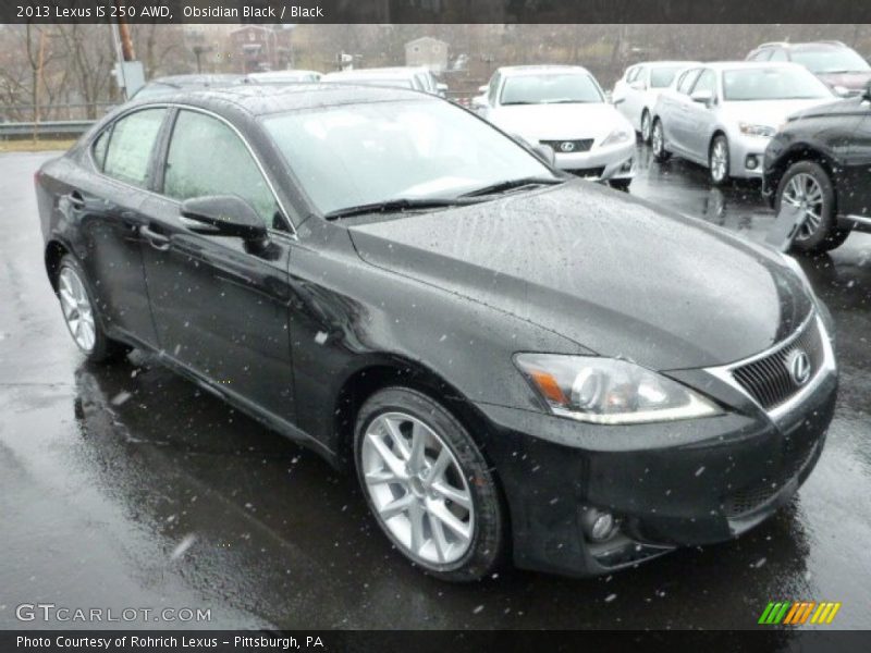 Obsidian Black / Black 2013 Lexus IS 250 AWD