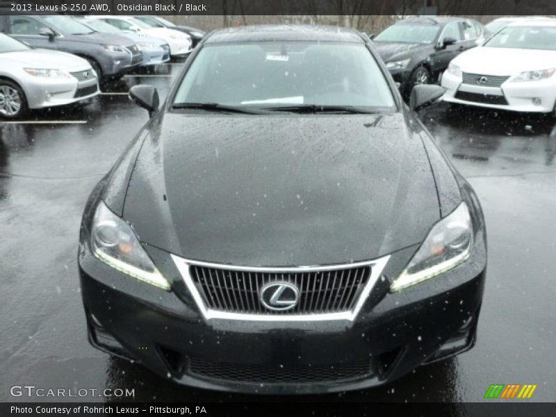 Obsidian Black / Black 2013 Lexus IS 250 AWD