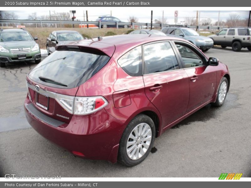 Camellia Red Pearl / Carbon Black 2010 Subaru Impreza 2.5i Premium Wagon