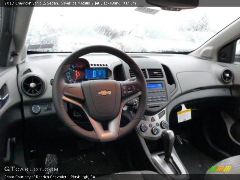Silver Ice Metallic / Jet Black/Dark Titanium 2013 Chevrolet Sonic LS Sedan