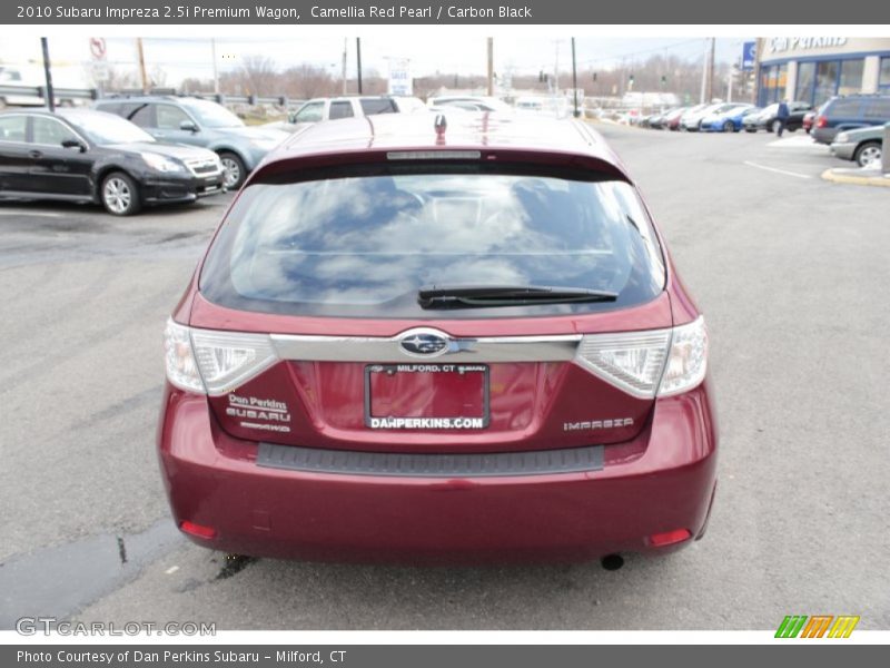 Camellia Red Pearl / Carbon Black 2010 Subaru Impreza 2.5i Premium Wagon