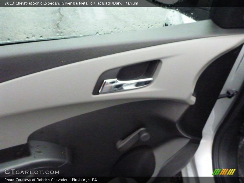 Silver Ice Metallic / Jet Black/Dark Titanium 2013 Chevrolet Sonic LS Sedan