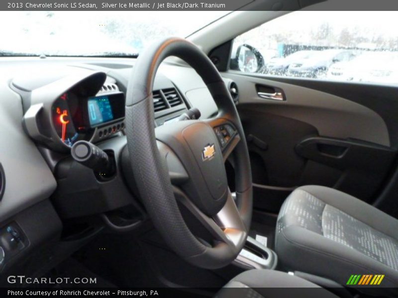 Silver Ice Metallic / Jet Black/Dark Titanium 2013 Chevrolet Sonic LS Sedan