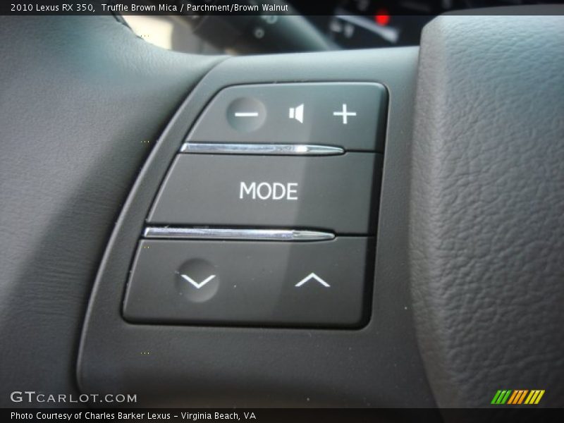 Controls of 2010 RX 350