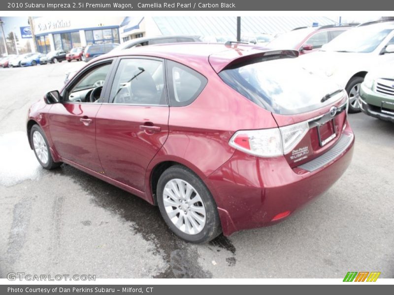 Camellia Red Pearl / Carbon Black 2010 Subaru Impreza 2.5i Premium Wagon