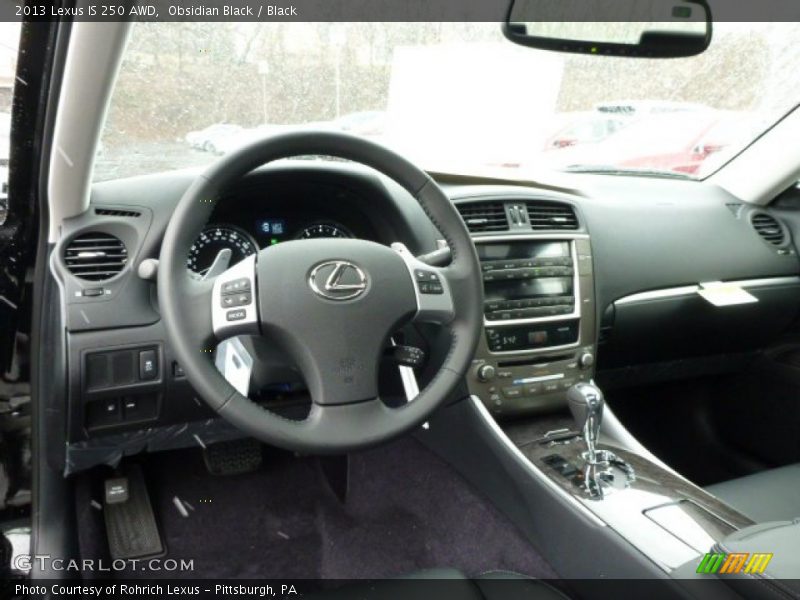 Obsidian Black / Black 2013 Lexus IS 250 AWD