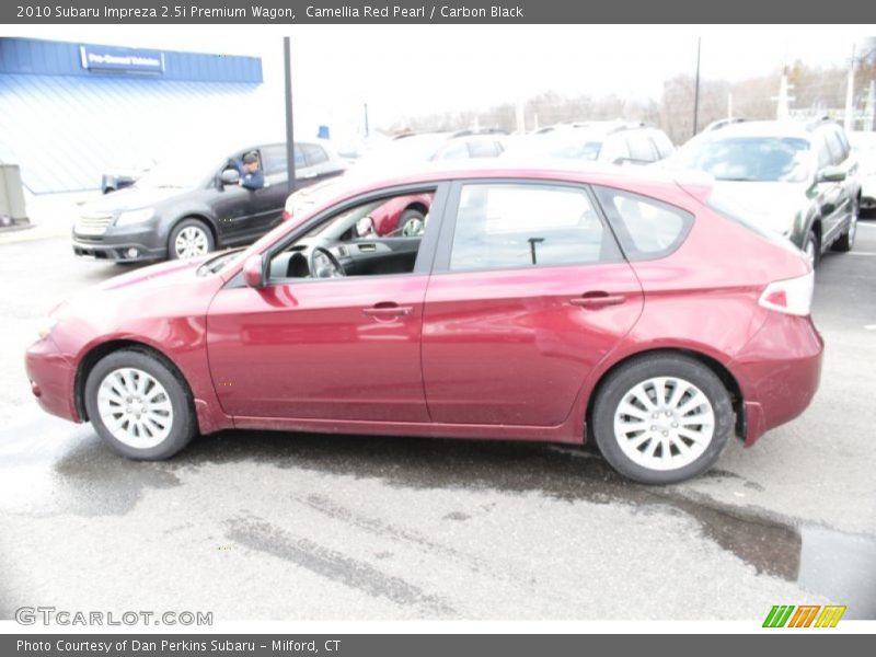 Camellia Red Pearl / Carbon Black 2010 Subaru Impreza 2.5i Premium Wagon