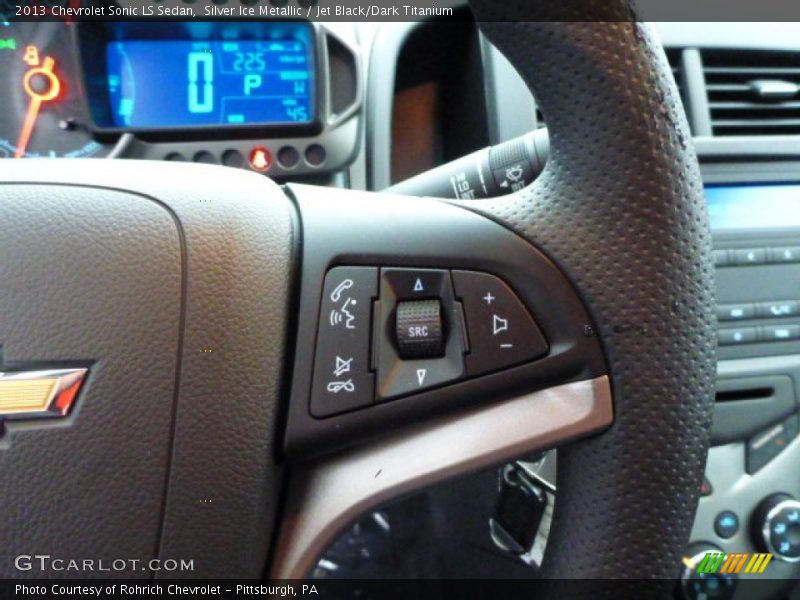 Silver Ice Metallic / Jet Black/Dark Titanium 2013 Chevrolet Sonic LS Sedan
