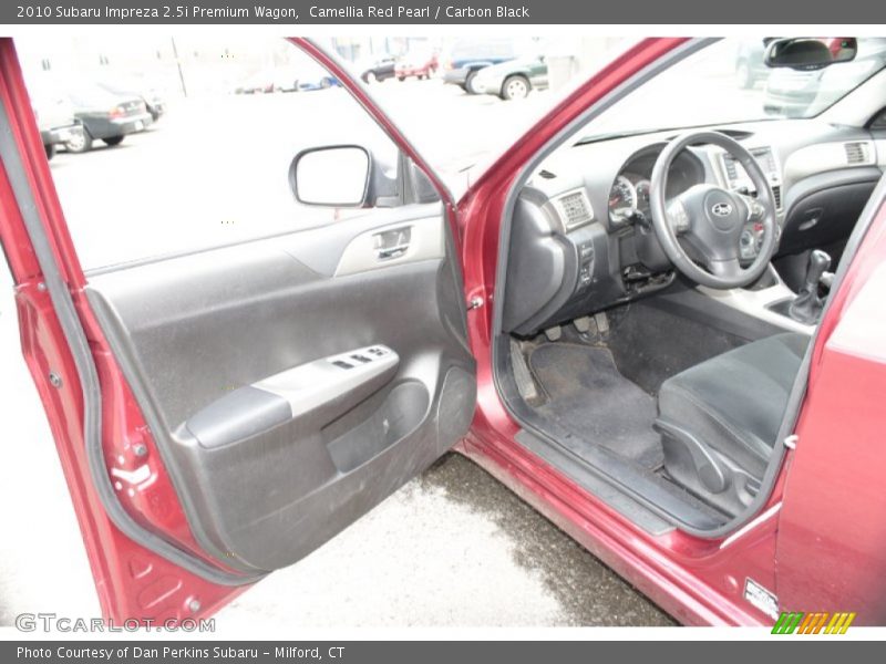Camellia Red Pearl / Carbon Black 2010 Subaru Impreza 2.5i Premium Wagon