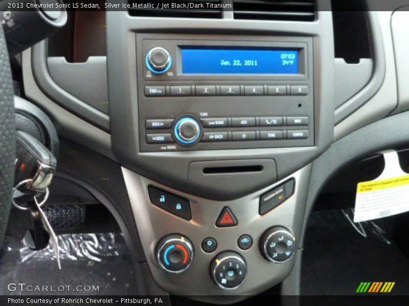 Silver Ice Metallic / Jet Black/Dark Titanium 2013 Chevrolet Sonic LS Sedan