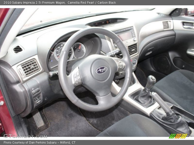 Camellia Red Pearl / Carbon Black 2010 Subaru Impreza 2.5i Premium Wagon