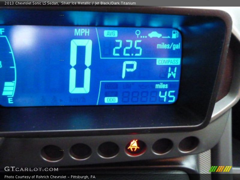 Silver Ice Metallic / Jet Black/Dark Titanium 2013 Chevrolet Sonic LS Sedan