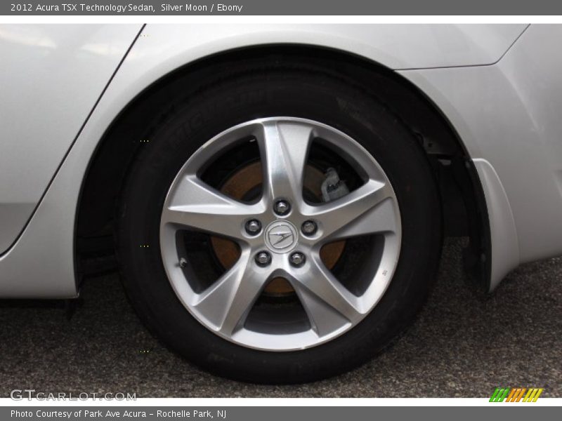 Silver Moon / Ebony 2012 Acura TSX Technology Sedan