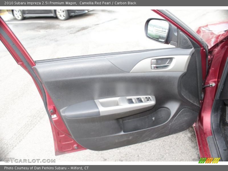 Camellia Red Pearl / Carbon Black 2010 Subaru Impreza 2.5i Premium Wagon