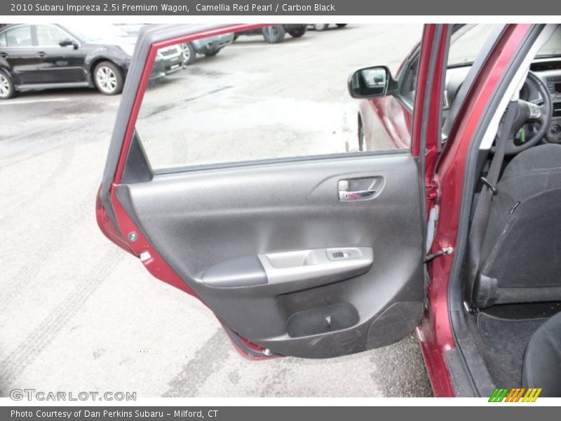 Camellia Red Pearl / Carbon Black 2010 Subaru Impreza 2.5i Premium Wagon