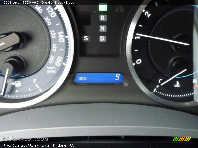 Obsidian Black / Black 2013 Lexus IS 250 AWD