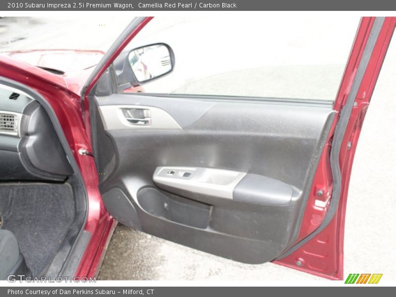 Camellia Red Pearl / Carbon Black 2010 Subaru Impreza 2.5i Premium Wagon