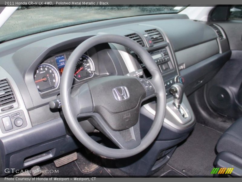 Polished Metal Metallic / Black 2011 Honda CR-V LX 4WD