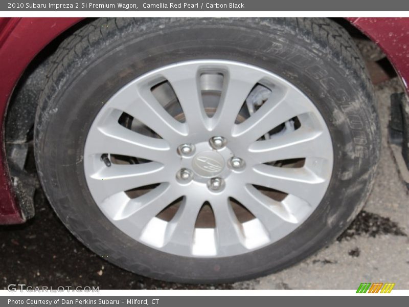 Camellia Red Pearl / Carbon Black 2010 Subaru Impreza 2.5i Premium Wagon