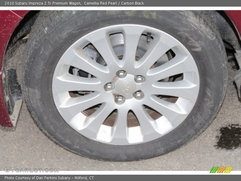 Camellia Red Pearl / Carbon Black 2010 Subaru Impreza 2.5i Premium Wagon