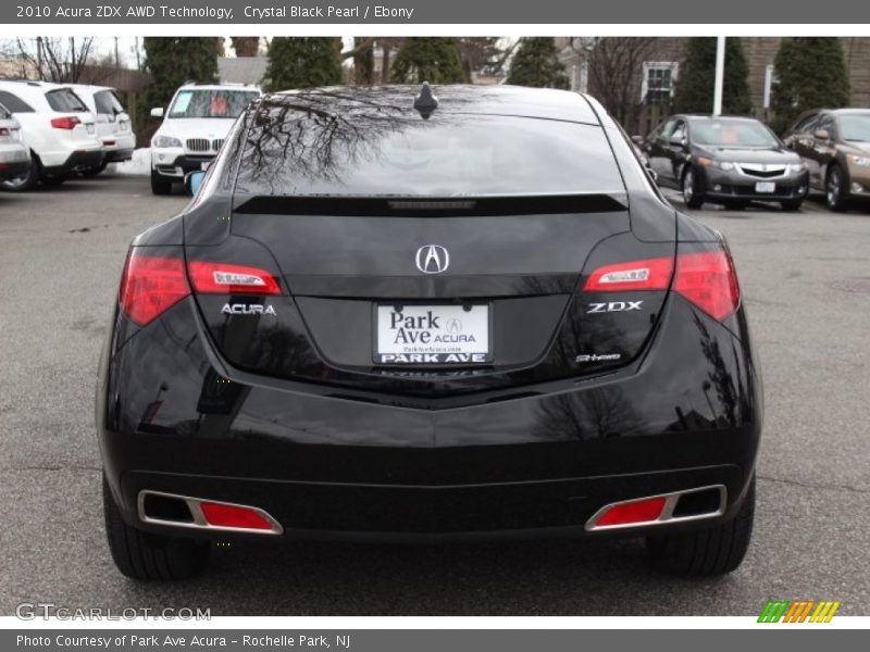 Crystal Black Pearl / Ebony 2010 Acura ZDX AWD Technology