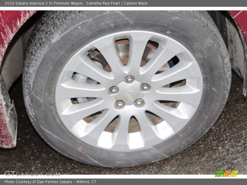 Camellia Red Pearl / Carbon Black 2010 Subaru Impreza 2.5i Premium Wagon