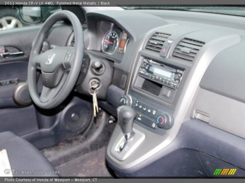 Polished Metal Metallic / Black 2011 Honda CR-V LX 4WD