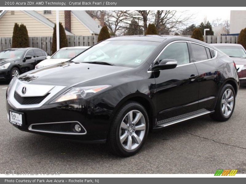 Crystal Black Pearl / Ebony 2010 Acura ZDX AWD Technology