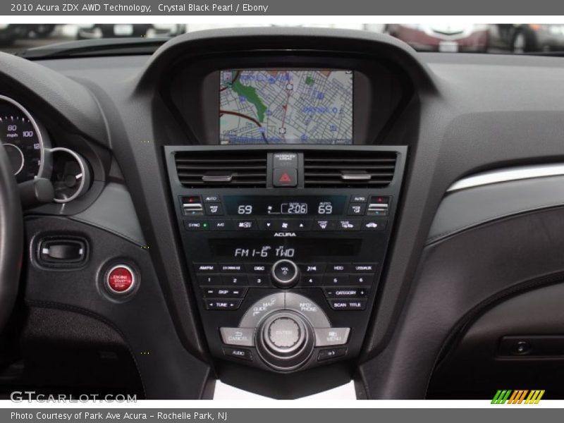 Crystal Black Pearl / Ebony 2010 Acura ZDX AWD Technology